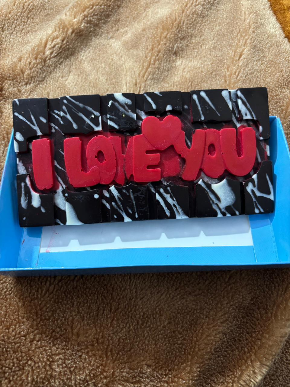 I Love You chocolate bar